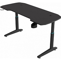 Компьютерный игровой стол GT Racer T-1229 (120x60x71-79) Black