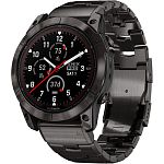Смарт-годинник Garmin Fenix 7X Pro Sapphire Solar Edition Carbon Gray DLC Titanium with Vented Titanium Bracelet (010-02778-30)