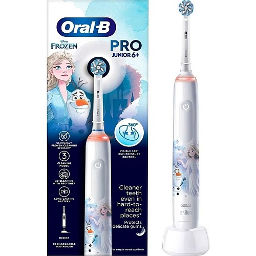 Електрична зубна щітка Oral-B Junior Frozen D505.513.Z3K 3772 - придбати в Дніпрі, Україні: ціна, характеристики | інтернет-магазин TOUCH