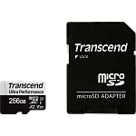 Карта пам'яті Transcend microSDXC 340S 256GB UHS-I U3 V30 A2 + adapter SD (TS256GUSD340S)