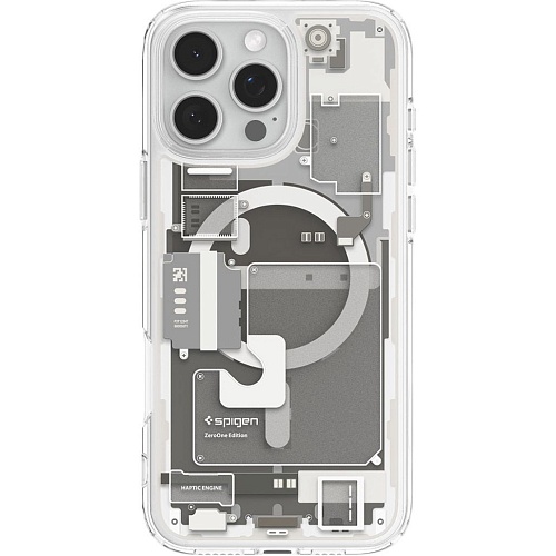 Чохол Spigen Ultra Hybrid with MagSafe для Apple iPhone 16 Pro Max Zero One Natural Titanium (ACS08381) - придбати в Дніпрі, Україні: ціна, характеристики | інтернет-магазин TOUCH