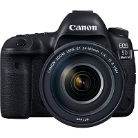 Зеркальный фотоаппарат Canon EOS 5D Mark IV Kit 24-105mm f/4 L II IS USM (1483C030) Black UA Зеркальный фотоаппарат Canon EOS 5D Mark IV Kit 24-105mm f/4 L II IS USM (1483C030) Black UA