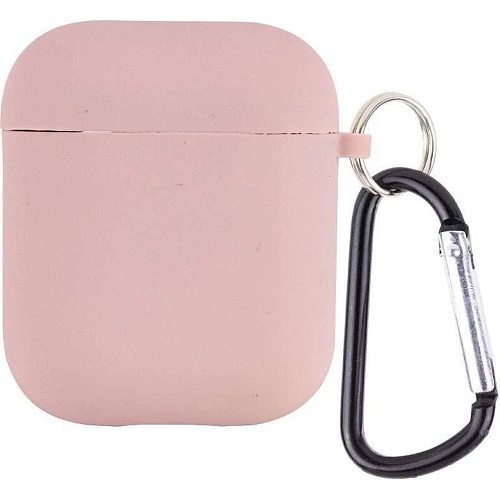 Чохол Silicone Case + Carabine для Apple AirPods Pink Sand - придбати в Дніпрі, Україні: ціна, характеристики | інтернет-магазин TOUCH