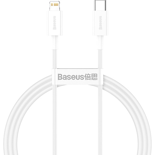 Кабель Baseus Superior Series Fast Charging USB-C to Lightning 20W 2m White (CATLYS-C02) - придбати в Дніпрі, Україні: ціна, характеристики | інтернет-магазин TOUCH