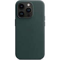Чехол Apple Leather Case with MagSafe для Apple iPhone 14 Pro Forest Green (MPPH3)