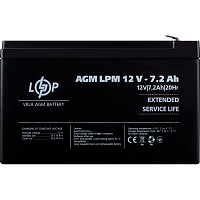 Аккумулятор LogicPower AGM 12V (12V/7.2Ah/86.4Wh) (3863) Аккумулятор LogicPower AGM 12V (12V/7.2Ah/86.4Wh) (3863)