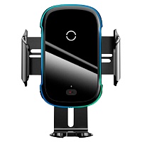 Автотримач із бездротовою зарядкою Baseus Light Electric Hold Wireless Charger 15w (WXHW03-01) Black - придбати в Дніпрі, Україні: ціна, характеристики | інтернет-магазин TOUCH