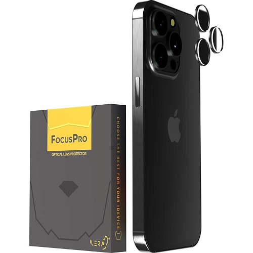 Защитное стекло на камеру iLera FocusPro Lens для Apple iPhone 15 Pro/15 Pro Max Black Titanium (iLFPGR10) Защитное стекло на камеру iLera FocusPro Lens для Apple iPhone 15 Pro/15 Pro Max Black Titanium (iLFPGR10)