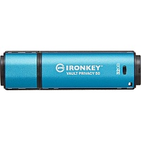 USB флеш-накопичувач Kingston IronKey Vault Privacy 50 32GB USB-A 3.2 Gen 1 Blue (IKVP50/32GB) - придбати в Дніпрі, Україні: ціна, характеристики | інтернет-магазин TOUCH