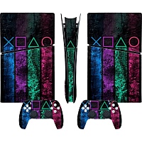 Наклейки для консоли DK Console Skin Sticker для PS5 Slim Digital (0235) Наклейки для консоли DK Console Skin Sticker для PS5 Slim Digital (0235)