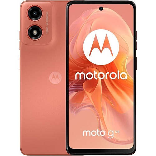 Смартфон Motorola Moto G04 4/64GB Sunrise Orange (PB130046RS) UA-UCRF