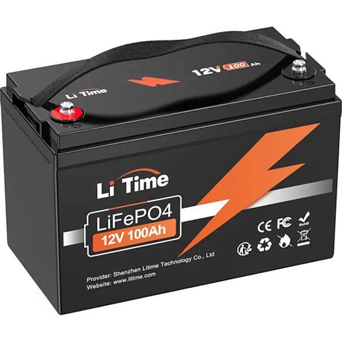 Аккумулятор Li Time LiFePO4 12V (12.8V/100Ah/1280Wh)