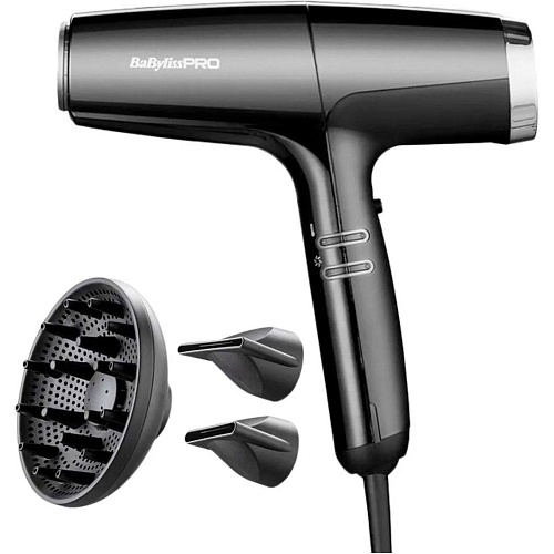 Фен BaByliss PRO BAB8550BE Falco Black/Silver Витрина