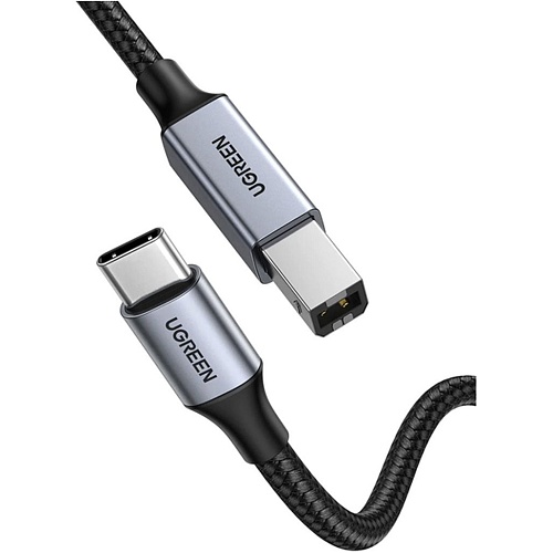 Кабель Ugreen US370 USB-C - USB-B 2.0m (80807) Кабель Ugreen US370 USB-C - USB-B 2.0m (80807)