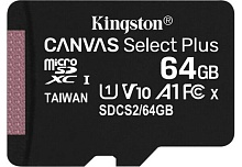 Карта пам'яті Kingston 64GB microSDXC Canvas Select Plus 100R A1 C10 (SDCS2/64GBSP) - придбати в Дніпрі, Україні: ціна, характеристики | інтернет-магазин TOUCH