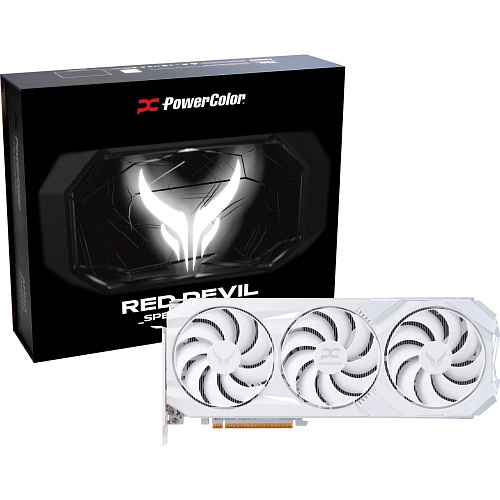 Відеокарта PowerColor Red Devil AMD Radeon RX 9070 XT 16GB GDDR6 Spectral White (RX9070XT 16G-E/OC/WHITE) UA - придбати в Дніпрі, Україні: ціна, характеристики | інтернет-магазин TOUCH