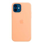 Чехол Silicone Case с MagSafe для Apple iPhone 12 / 12 Pro (Cantaloupe) ААА