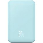 Зовнішній акумулятор Baseus Magnetic Bracket Mini 5000mAh 20W Blue (P10022107313-00)