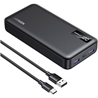 Внешний аккумулятор Ugreen PB312 20000mAh 22.5W Black (25683) Внешний аккумулятор Ugreen PB312 20000mAh 22.5W Black (25683)