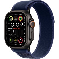 Смарт-часы Apple Watch Ultra 2 49mm Black Titanium Case with Blue Trail Loop S/M (MYTJ3+MYQ73)