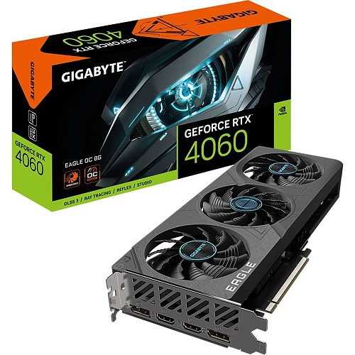 Видеокарта Gigabyte GeForce RTX 4060 Eagle OC 8G (GV-N4060EAGLE OC-8GD)