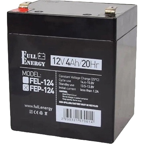 Акумулятор Full Energy FEP-124 AGM 12V (12V/4Ah/48Wh) - придбати в Дніпрі, Україні: ціна, характеристики | інтернет-магазин TOUCH