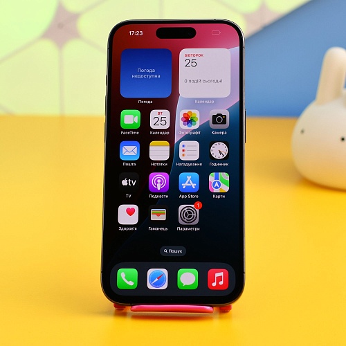 Смартфон Apple iPhone 15 Pro 256GB eSIM Black Titanium (MTQR3) Б/У