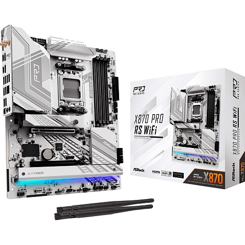 Материнська плата ASRock X870 Pro RS WiFi - придбати в Дніпрі, Україні: ціна, характеристики | інтернет-магазин TOUCH