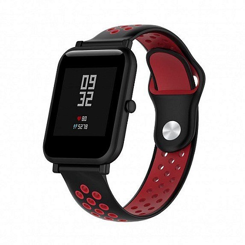 Універсальний ремінець для Amazfit Bip 20мм Black-Red (AMZBPSILNIKE-BRD) - придбати в Дніпрі, Україні: ціна, характеристики | інтернет-магазин TOUCH