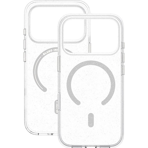 Чехол Blueo Crystal Drop PRO Case with MagSafe для Apple iPhone 17 Glitter Transparent (B41-I17GTR(M))