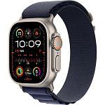 Смарт-часы Apple Watch Ultra 2 49mm Natural Titanium Case with Navy Alpine Loop Small (MYT33+MXMX3)