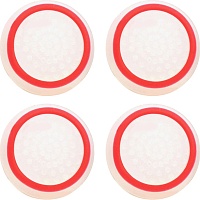 Накладки на стики Thumb Grips 4-pack для PS4/PS5/Xbox White Red Накладки на стики Thumb Grips 4-pack для PS4/PS5/Xbox White Red