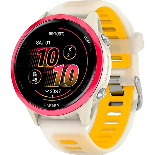 Смарт-годинник Garmin Forerunner 570 42mm Raspberry Aluminum with Translucent Bone/Mango Band (010-02970-02) - придбати в Дніпрі, Україні: ціна, характеристики | інтернет-магазин TOUCH