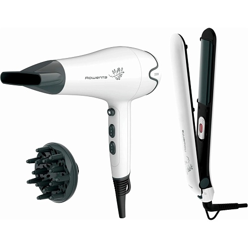 Набор фен + выпрямитель для волос Rowenta Pure Collection YD3057F0