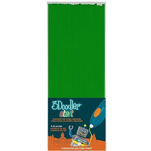 Набір стрижнів для 3D ручки 3Doodler Start 24 шт Зелений (3DS-ECO07-GREEN-24) - придбати в Дніпрі, Україні: ціна, характеристики | інтернет-магазин TOUCH