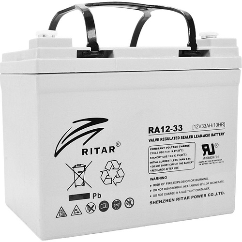 Акумулятор Ritar AGM 12V (12V/33Ah/396Wh) (RA12-33/06237) - придбати в Дніпрі, Україні: ціна, характеристики | інтернет-магазин TOUCH