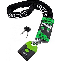 Замок велосипедный Grey's цепной 8х1200 мм (GR40812) Замок велосипедный Grey's цепной 8х1200 мм (GR40812)