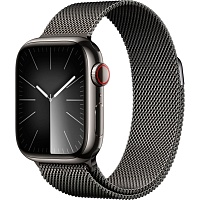 Смарт-годинник Apple Watch Series 9 GPS + Cellular 41mm Graphite Stainless Steel with Graphite Milanese Loop (MRJA3) - придбати в Дніпрі, Україні: ціна, характеристики | інтернет-магазин TOUCH