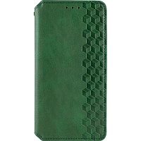 Чехол-книжка GETMAN Cubic Cover Case для Redmi 13C / Poco C65 Green Чехол-книжка GETMAN Cubic Cover Case для Redmi 13C / Poco C65 Green