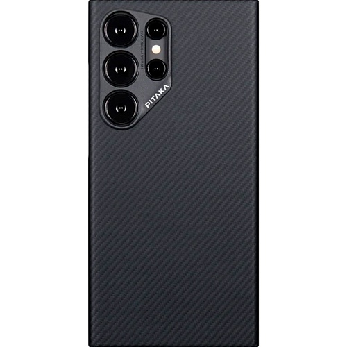 Чехол Pitaka MagEZ Case 4 для Samsung Galaxy S24 Ultra Black/Grey (Twill) (KS2401U)