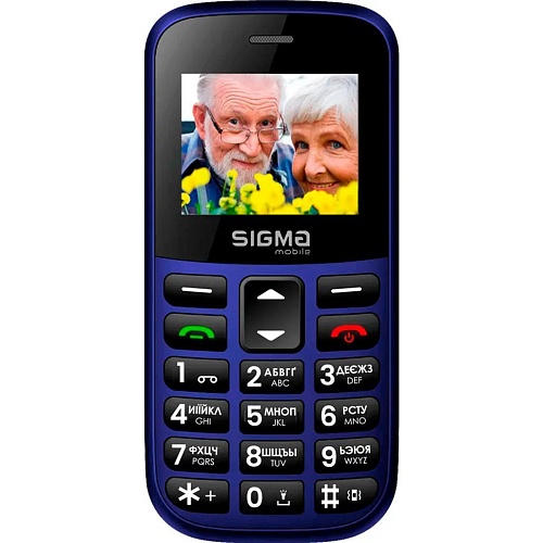 Мобільний телефон Sigma mobile Comfort 50 Easy Blue (4827798585238) UA-UCRF - придбати в Дніпрі, Україні: ціна, характеристики | інтернет-магазин TOUCH