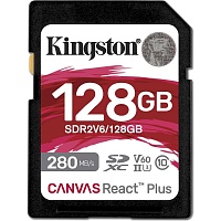 Карта пам'яті Kingston SDXC Canvas React Plus 128GB Class 10 UHS-II U3 V60 (SDR2V6/128GB) - придбати в Дніпрі, Україні: ціна, характеристики | інтернет-магазин TOUCH Карта пам'яті Kingston SDXC Canvas React Plus 128GB Class 10 UHS-II U3 V60 (SDR2V6/128GB) - придбати в Дніпрі, Україні: ціна, характеристики | інтернет-магазин TOUCH