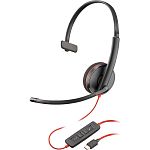 Компьютерная гарнитура Poly BlackWire C3210 USB-C HS Mono (8X214AA)