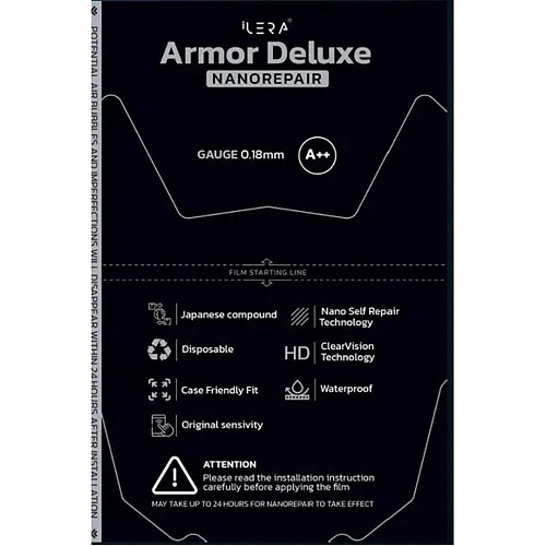 Гидрогелевая защитная пленка iLera Armor Deluxe NanoRepair Size S Gloss (iLARM01)