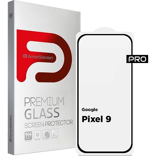 Защитное стекло ArmorStandart Full Pro Glass для Google Pixel 9 Black (ARM74679)