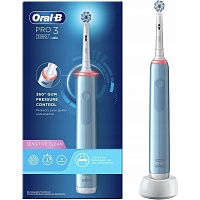 Электрическая зубная щетка Oral-B Pro 3 3000 Sensitive Blue (D505.513.3) Электрическая зубная щетка Oral-B Pro 3 3000 Sensitive Blue (D505.513.3)