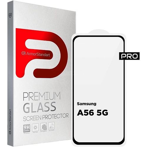 Захисне скло ArmorStandart Pro Full Glass для Samsung A56 5G Black (ARM82612) - придбати в Дніпрі, Україні: ціна, характеристики | інтернет-магазин TOUCH