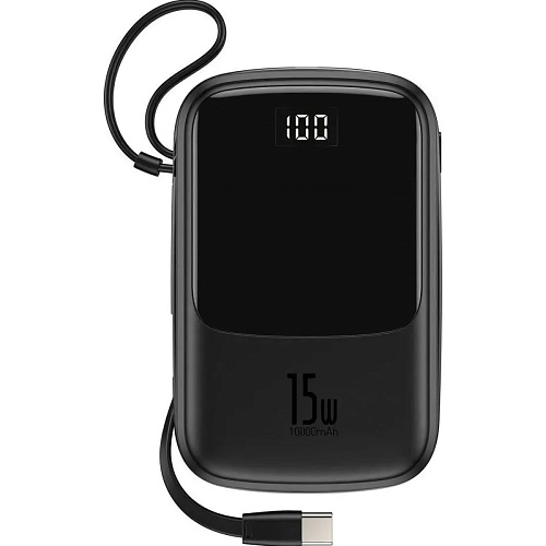 Внешний аккумулятор Baseus Qpow Digital Display 10000mAh 15W Black (PPQD-A01)