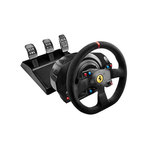 Комплект (кермо, педалі) Thrustmaster T300 Ferrari Integral RW Alcantara edition Black (4160652) - придбати в Дніпрі, Україні: ціна, характеристики | інтернет-магазин TOUCH