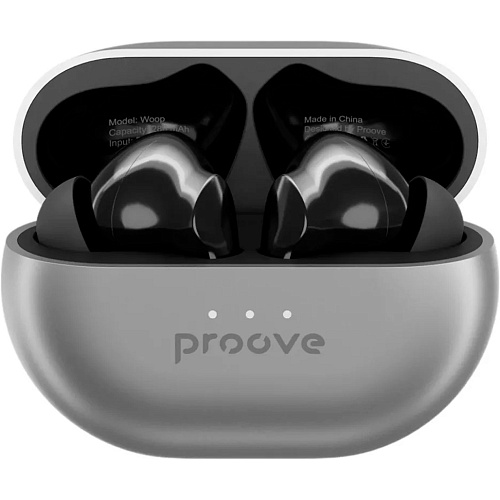 Наушники Proove Woop TWS with ANC Silver/Black (TWWP00010006)